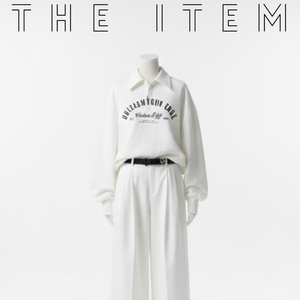 White Oversized Sweatshirt & Trouser Set